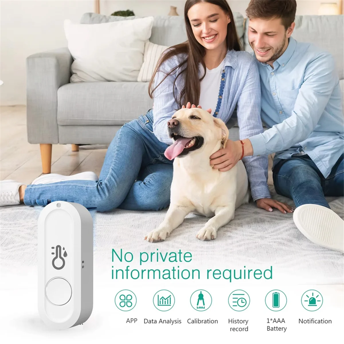 New WIFI Tuya Smart Thermometer and Humidity Sensor Mobile APP Wireless Temperature and Humidity Sensor