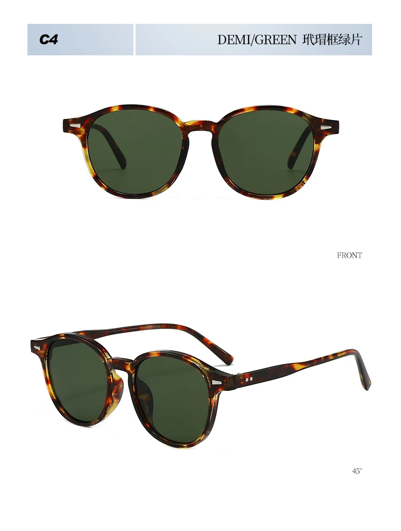 Mode Vintage Runde Sonnenbrille Mann Frauen Angeln Fahren Luxus Sonnenbrille Anti-Glare Retro Strand Shades UV400 Brillen – Detail 17