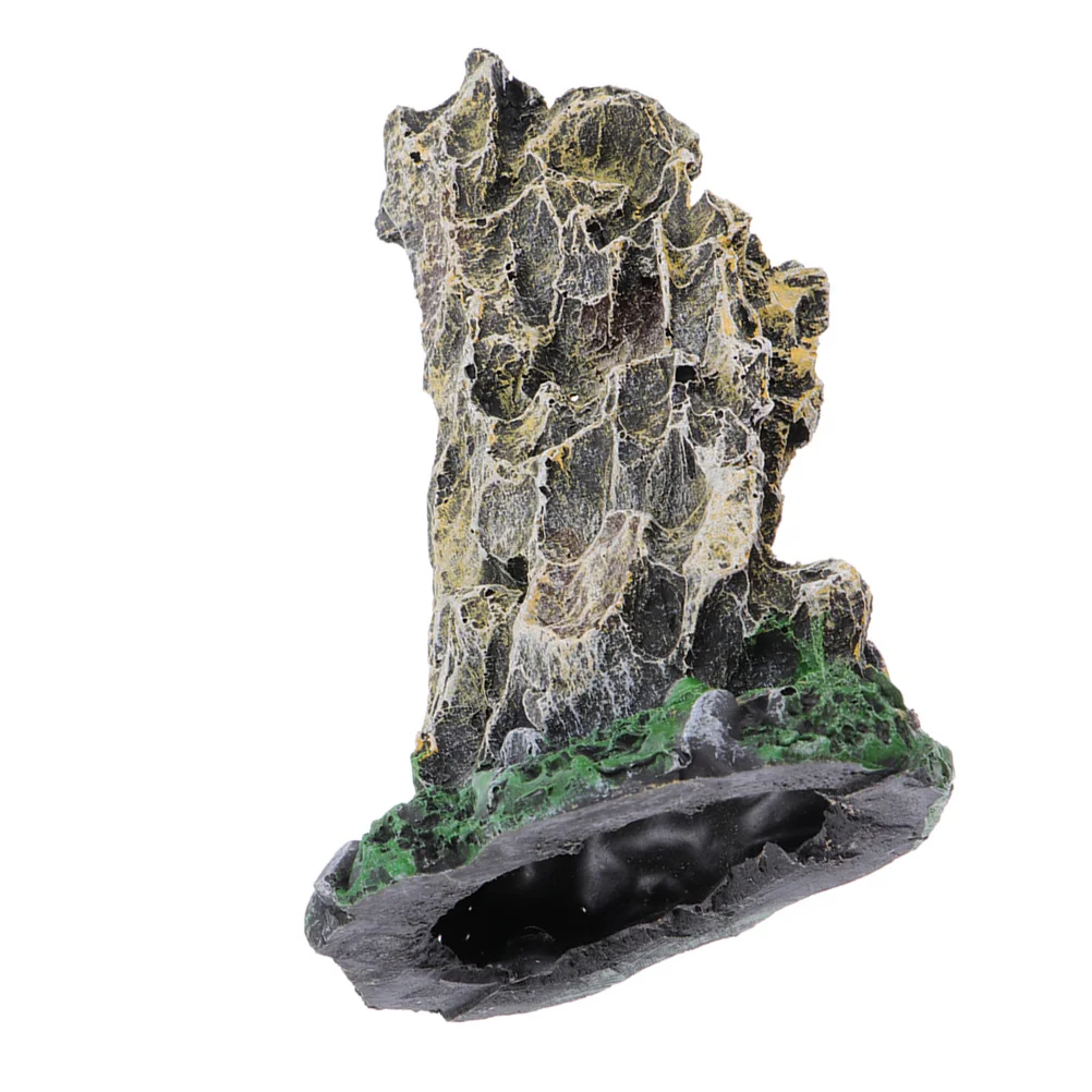 

Aquarium Resin Stone Safe Fish Hide Cave Lightweight Durable Fish Tank Decoration Landscape Ornaments