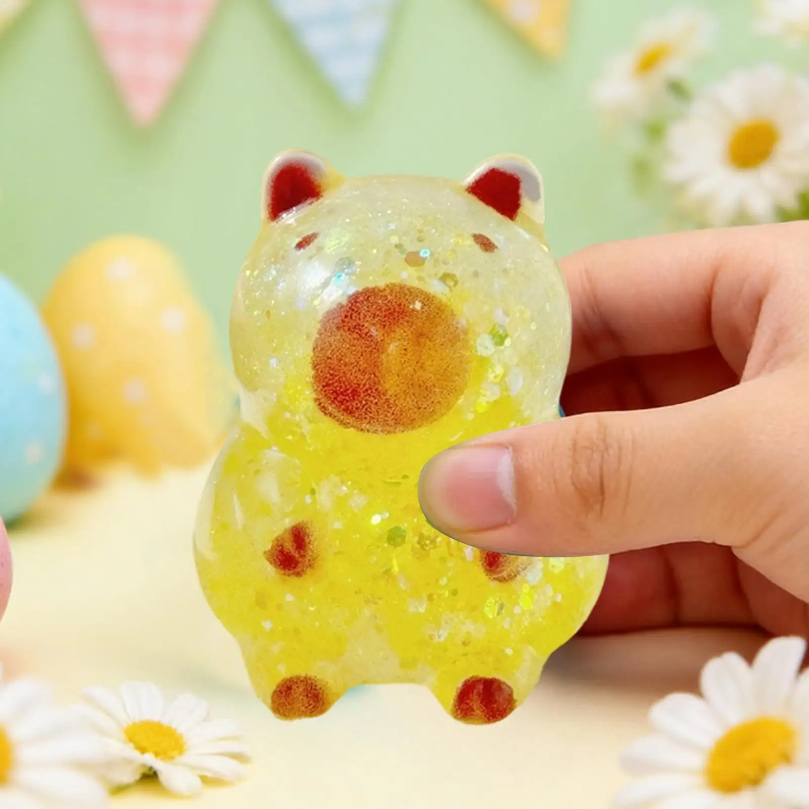 

Забавные сенсорные игрушки-антистресс Капибара с медленным восхождением в цену, с блестками, для класса, школы, работы, учебы, дома, путешествий