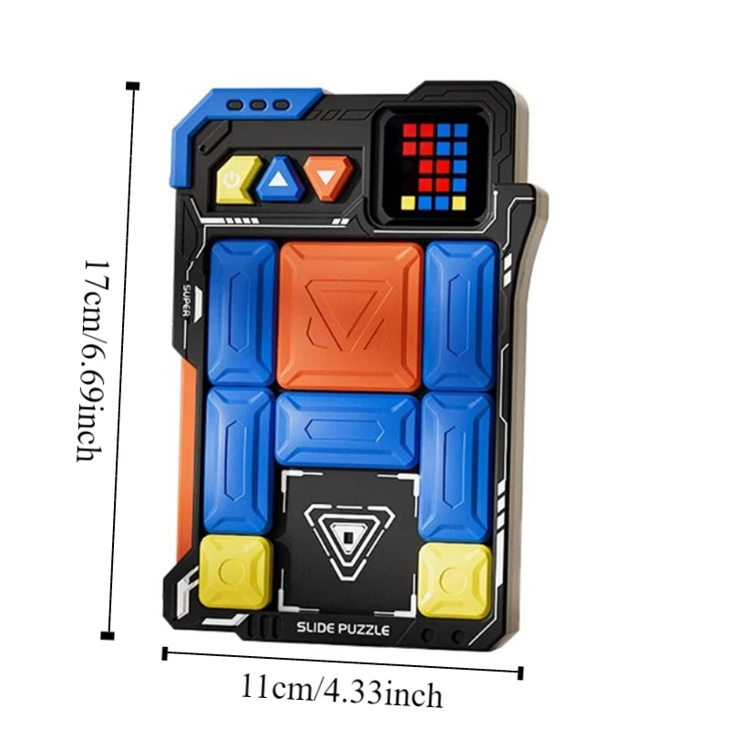 Plastic Smart Super Slide Puzzle Games Handheld Games 520 Level Problems Intellectual Clearance Toys Challenges Interactive