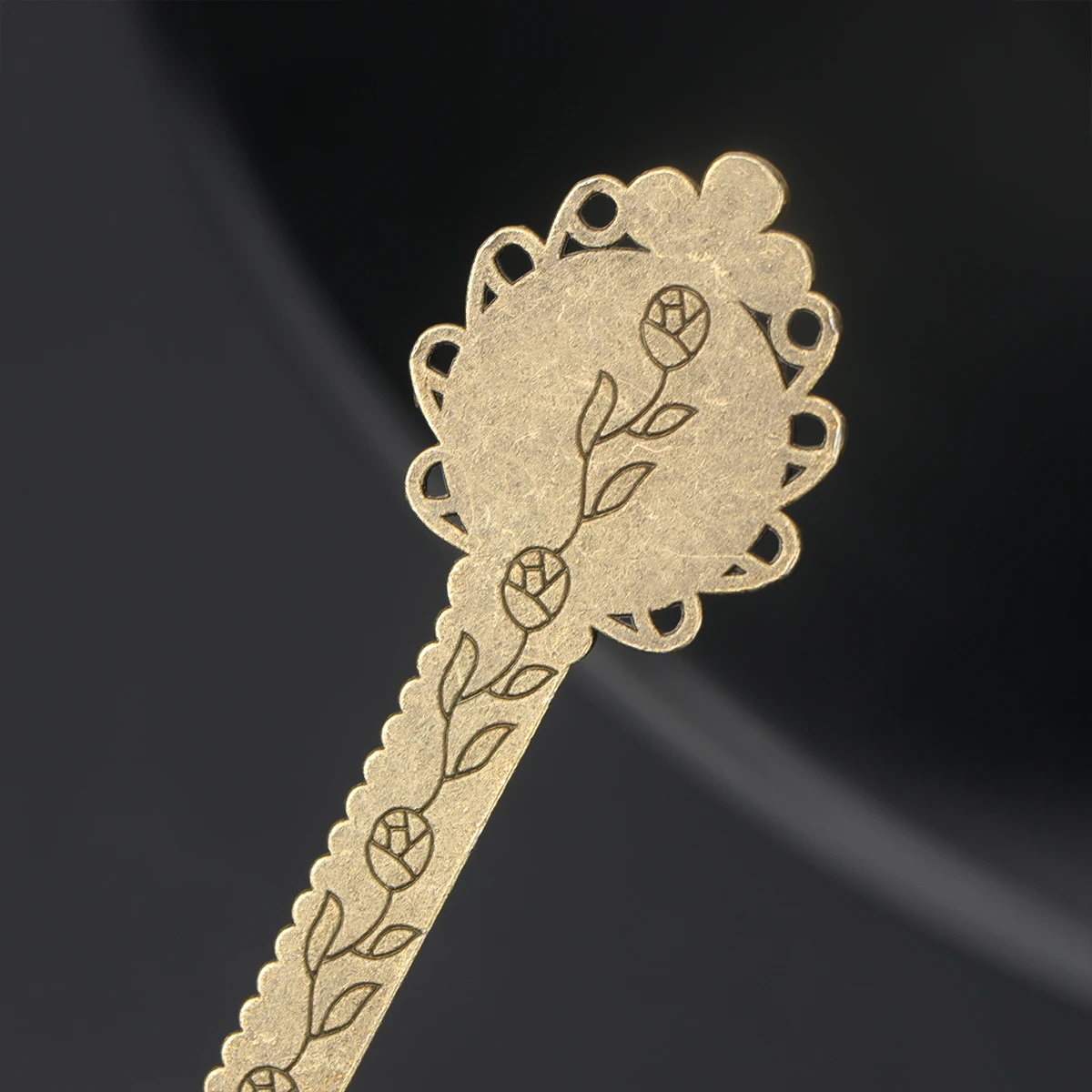 10pcs Retro Bookmark Ruler Metal Handwriting Learning Tool Fine Drawing Template Multifunction Stationery Gift