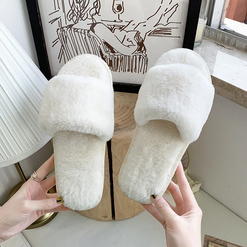 

2024, женские зимние тапочки из волосатого хлопка, домашние нескользящие тапочки, повседневная домашняя обувь на плоской подошве, напольная обувь, женские шлепанцы, теплая обувь