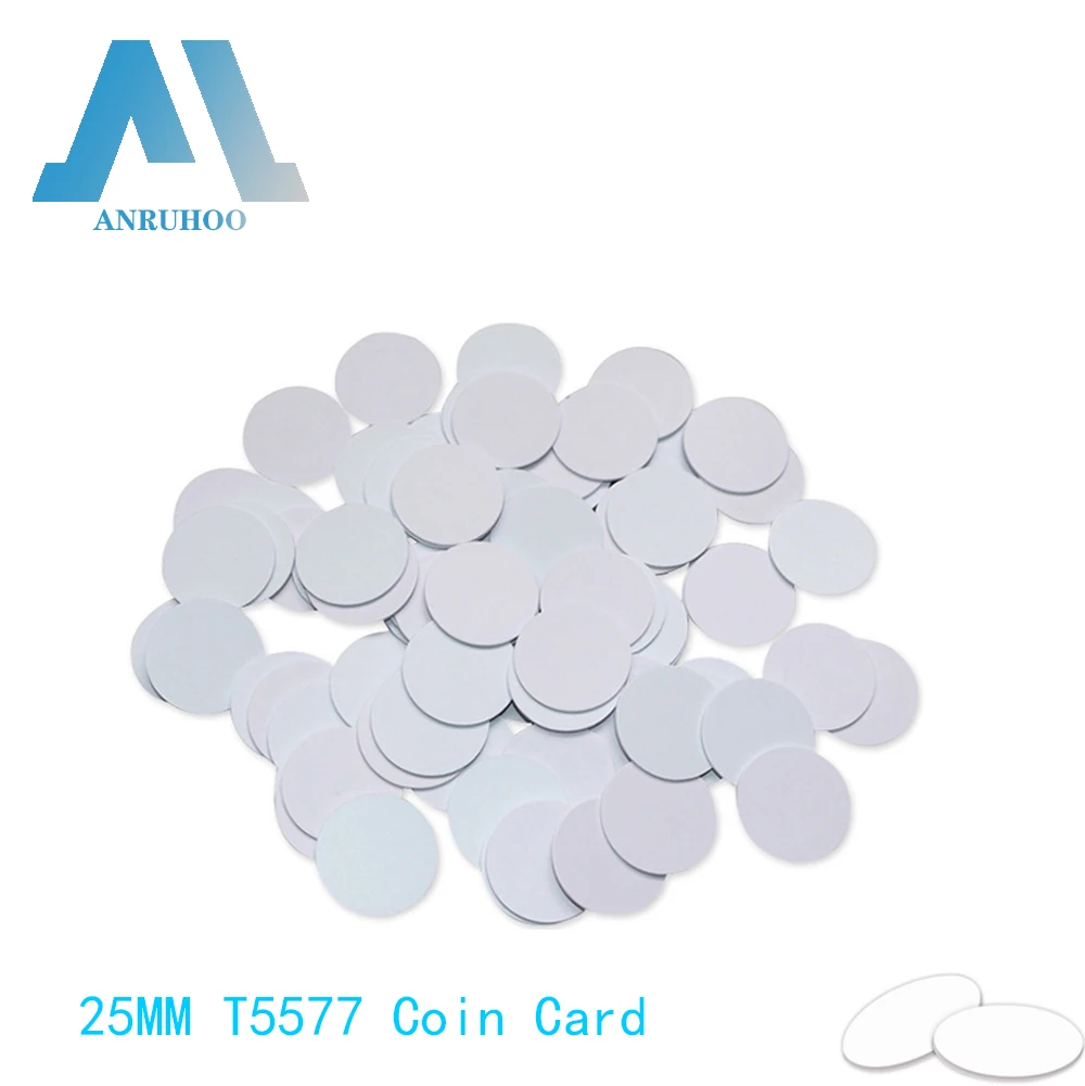 5/10PCS RFID Access Control Coin Card 125Khz EM4305 Rewriteable Copy Keychain Smart Chip Badge T5577 Copier Duplicator Sticker