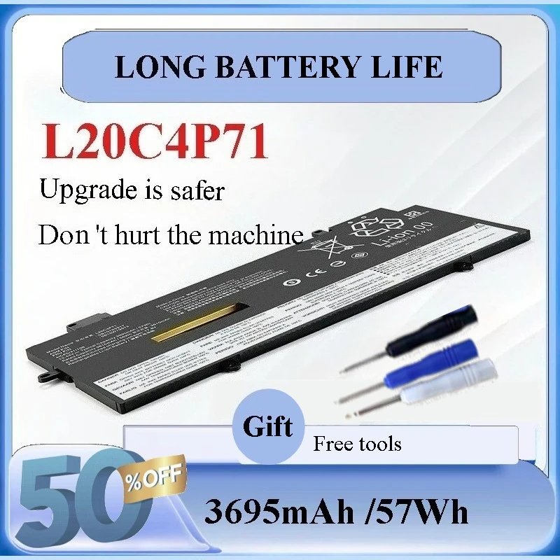 L20C4P71 L20M4P71 Battery For Lenovo ThinkPad X1 Carbon Gen 9 10 X1 Yoga 6th 7th Gen 6 7 Series L20D4P71 L20L4P71