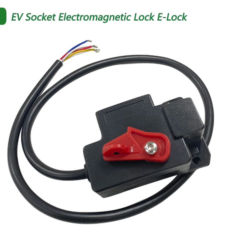 Electromagnetic Lock E-Lock For Electric Vehicle Power Type 2 EV Charging Socket Actuator Wallbox EVSE Type2 Female Male Socket