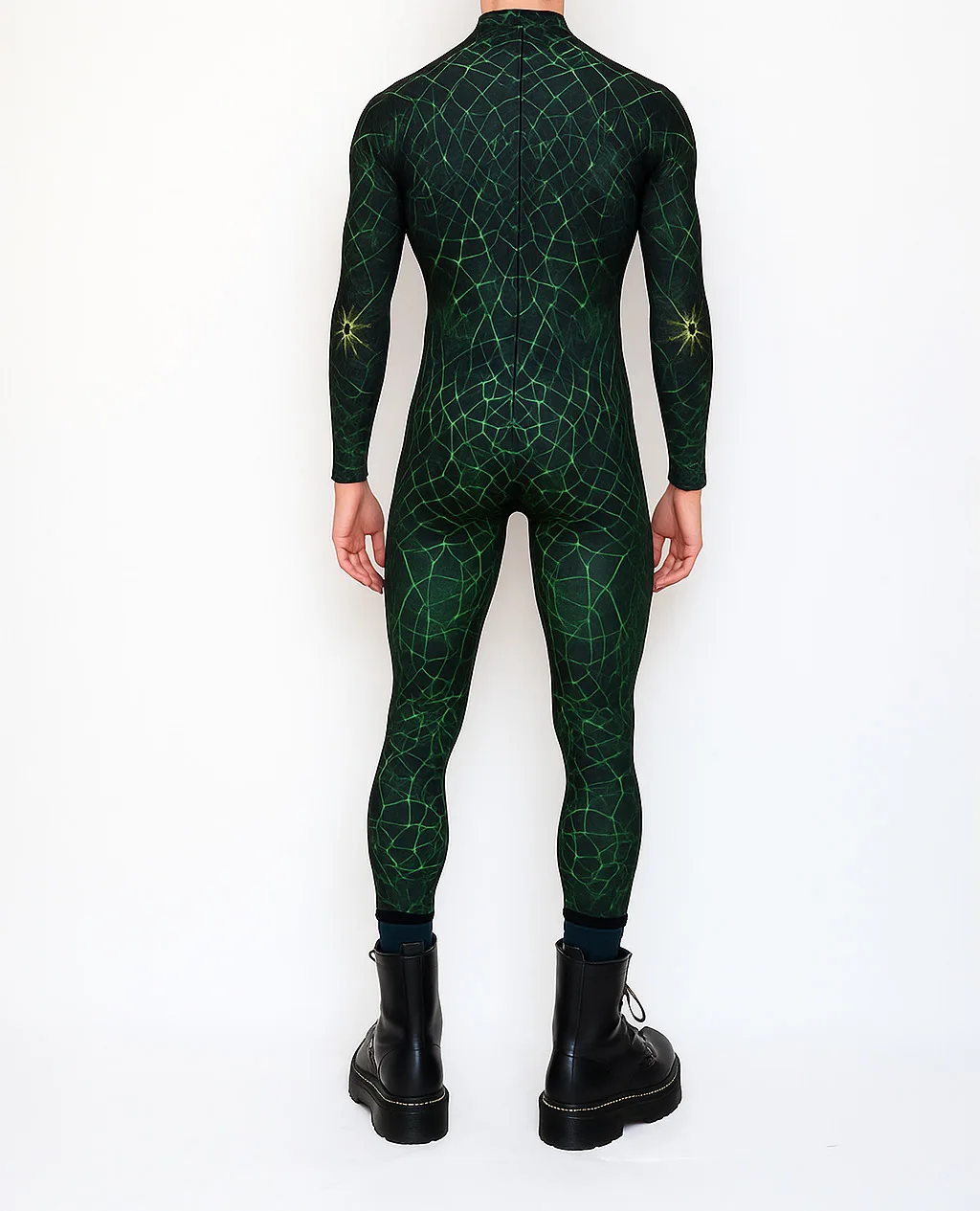 Bunter Kunstdruck Herren Feiertags-Party-Jumpsuit Erwachsenen Bühnen-Performance-Bodysuit Halloween Cosplay Karneval Radsport Zentai – Detail 9