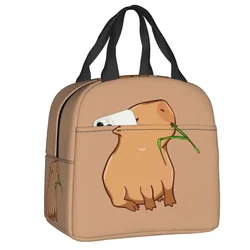 Cute Capybara Insulated Lunch Box for Women Warm Cooler Thermal  Bag Outdoor Camping Travel Picnic Food Container Tote