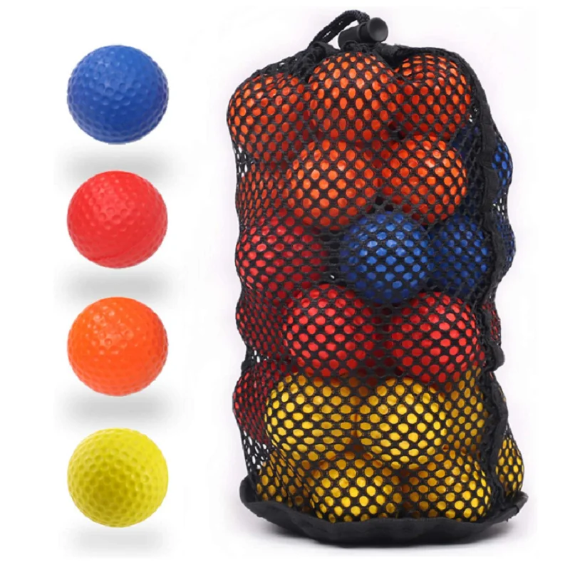 HOW TRUE 24 Pcs Practice Golf Balls Soft Foam Golf Balls for Indoor or Backyard Training