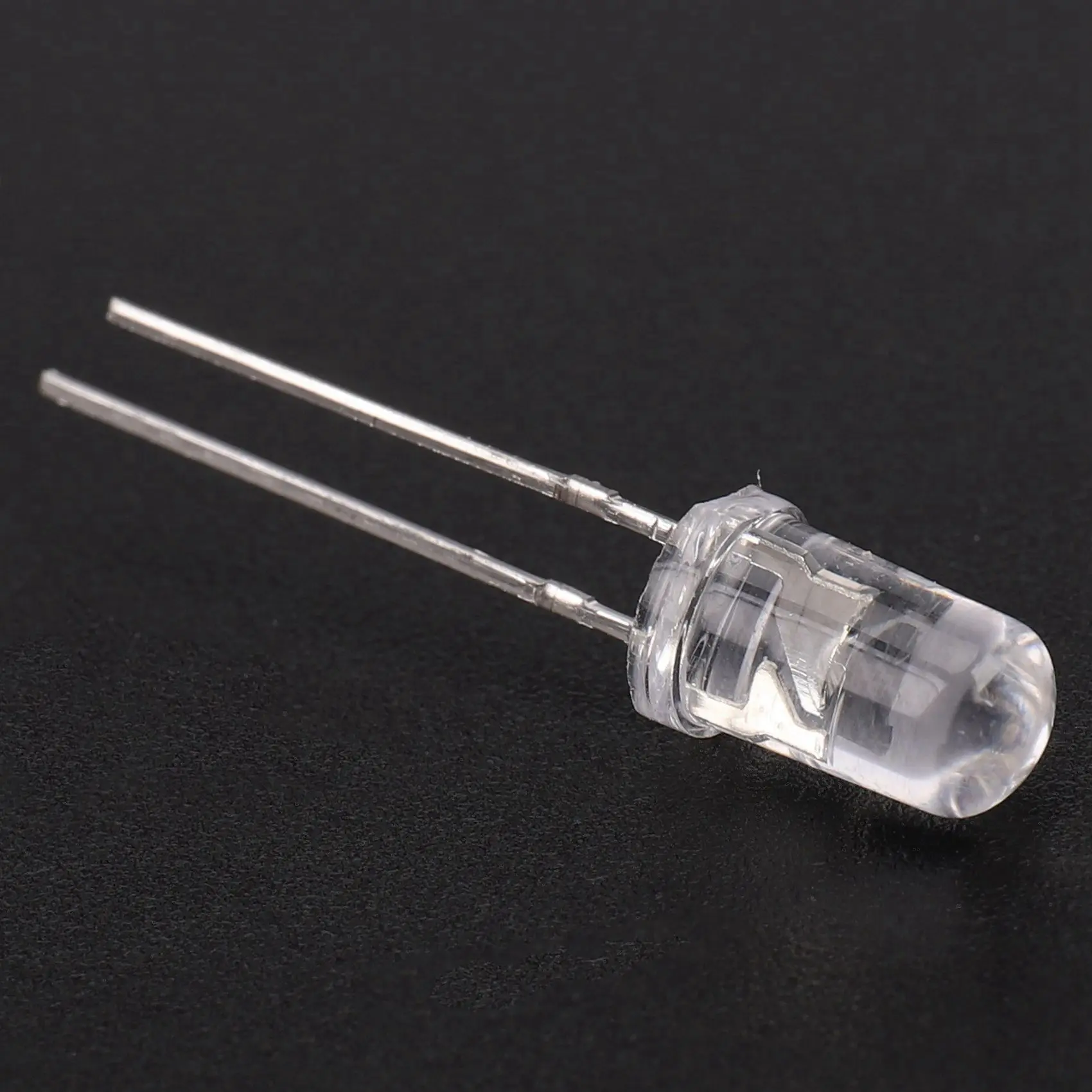 Diodes électroluminescentes LED blanches, lampes à ampoule, composants électroniques, DC 3V, 20mA, 5mm, 100 pièces