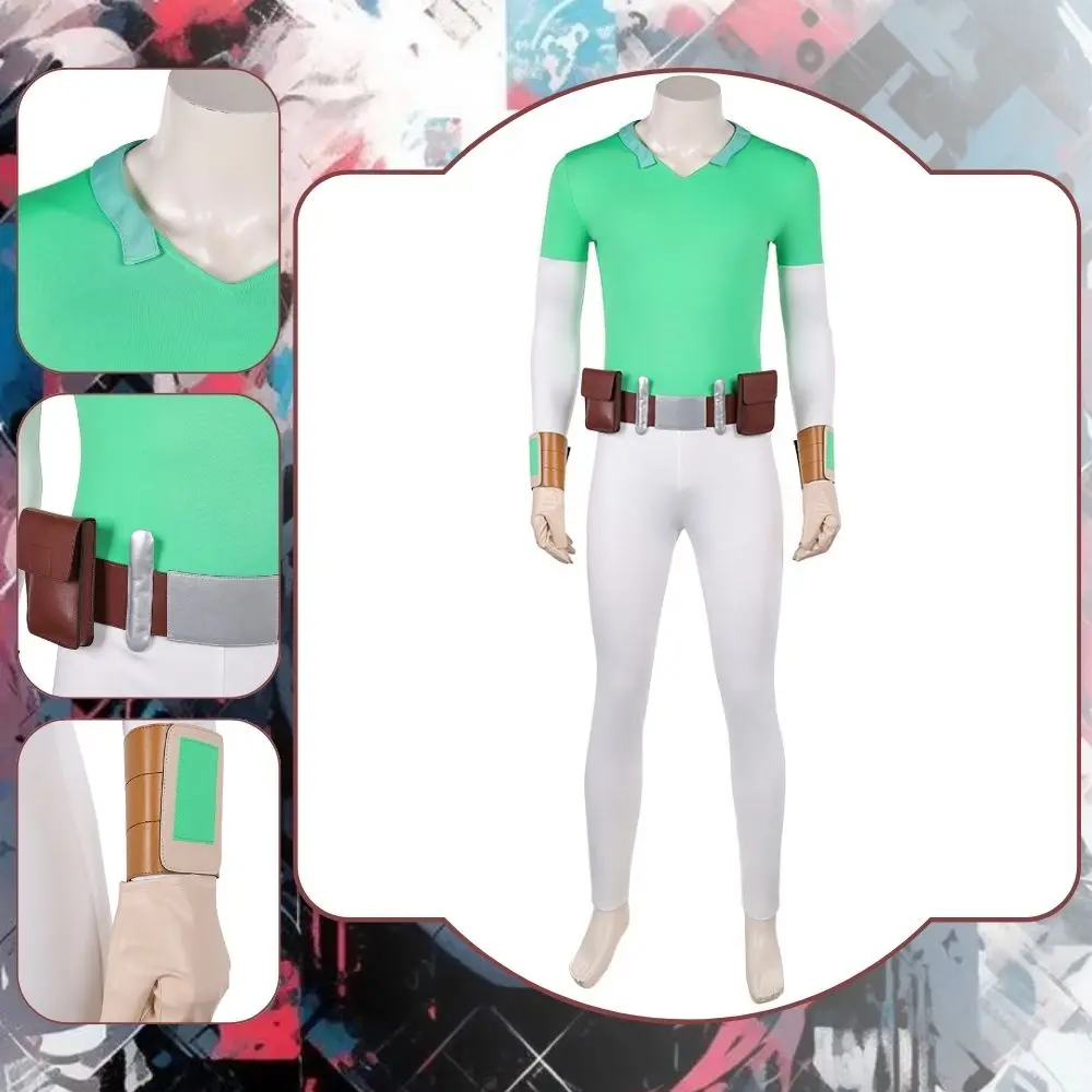 Invincible Stone Man Cosplay Fantasia Costume Disguise for Adult Men Top Pants Belt Roleplay Outfits Halloween Carnival Clothes