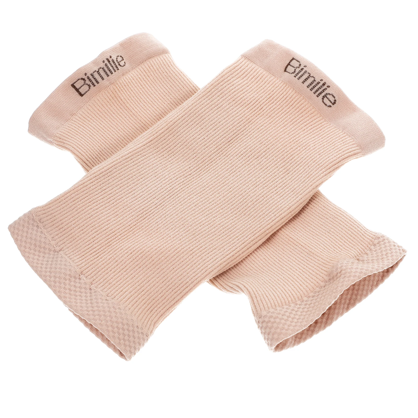 

1 Pair Anti-slip Heel Socks Gel Protectors Moisturizing Silicone Dry Cracked Feet Care Toeless Heel Socks Women Men Skin Color