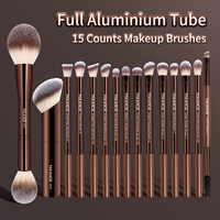 MAANGE 15pcs Professional Eyeshadow Makeup Brushes Blending Eyeliner Eyebrow Concealer Foundation Brush Makeup Accessories Gift