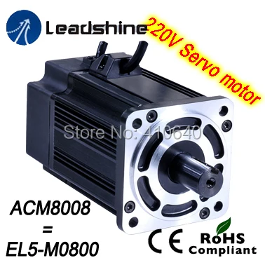 Leadshine 750 와트 220 볼트 AC 서보 모터 ACM8008L2H-60-B EL5-M0750 NEMA 32 프레임 최대 5000 분당회전수 7.2 Nm의 토크 무료 배송