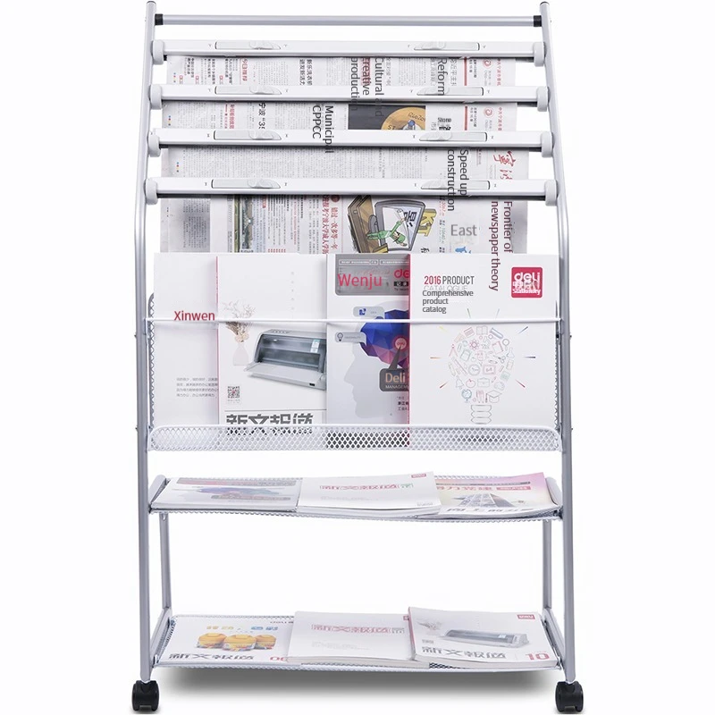 Deli 9308 High Quality Magazine Storage Rack, Floor Brochure, Book And Periodical Display Stand