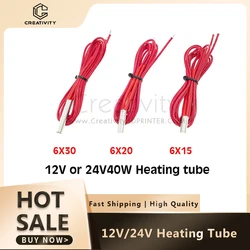 Creativity Ender3 100K Thermistor 12V/24V Cartridge Heater Tube Supply for Cr10 CR10s Ender3 V2 Ender 3 Hotend 3D Printer Parts