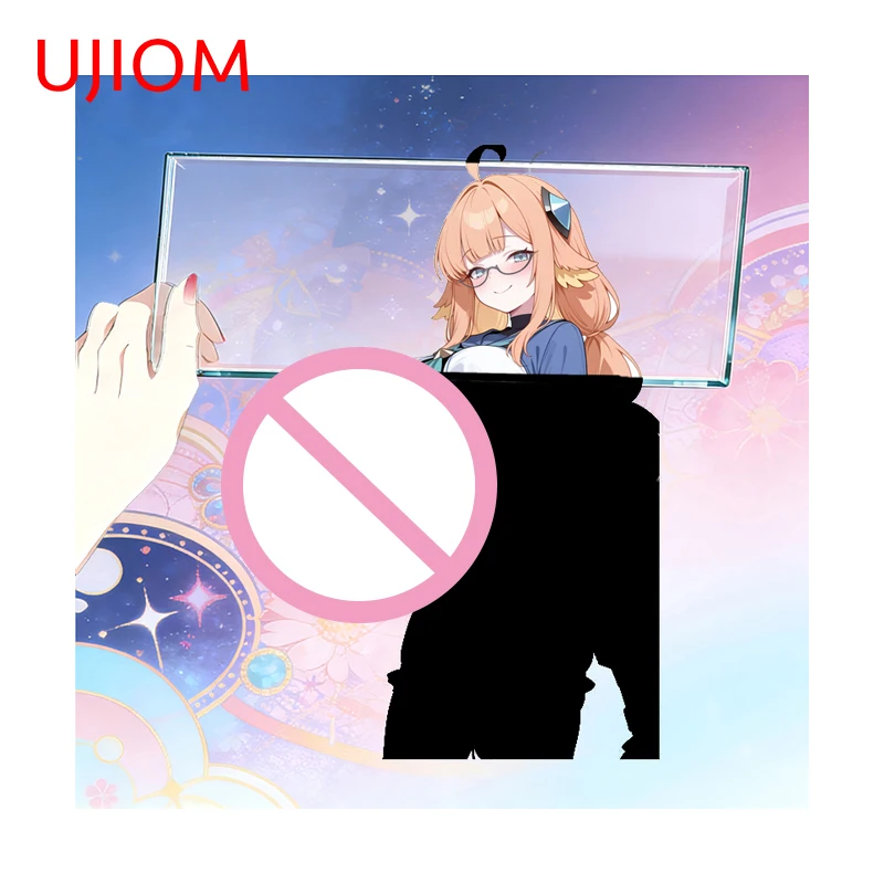 UJIO Shemale Anime Girl Wall Sticker Kawaii Character Occlusion Scratch Vinyl Decal Sunscreen Living Room Decoration Accessories
