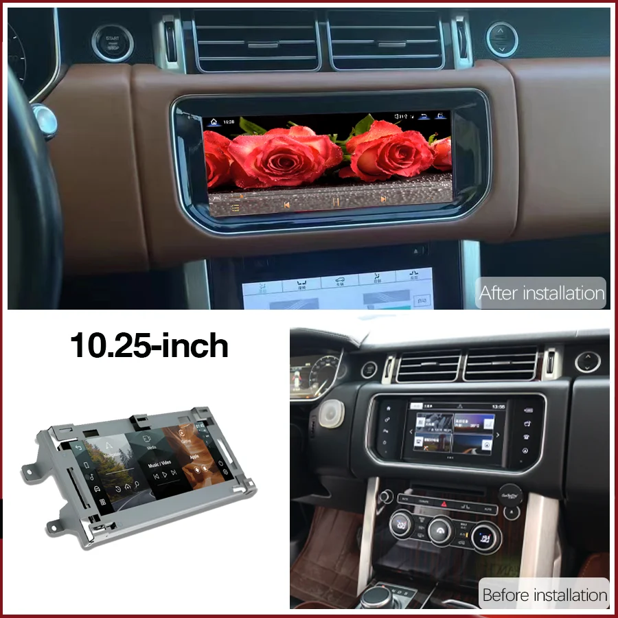 10.25 inch For Range Rover Vogue L405 2013-2017 multimedia player Radio with CarPlay and full touch screen Keep the OEM menu