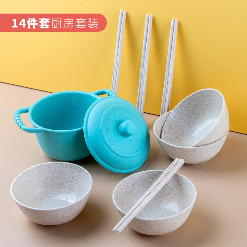 Children'S Play Kitchen Toy Set Parent Child Interactive Mini Kitchenware For Boys And Girls Kids Pretend To Be Eating Tools