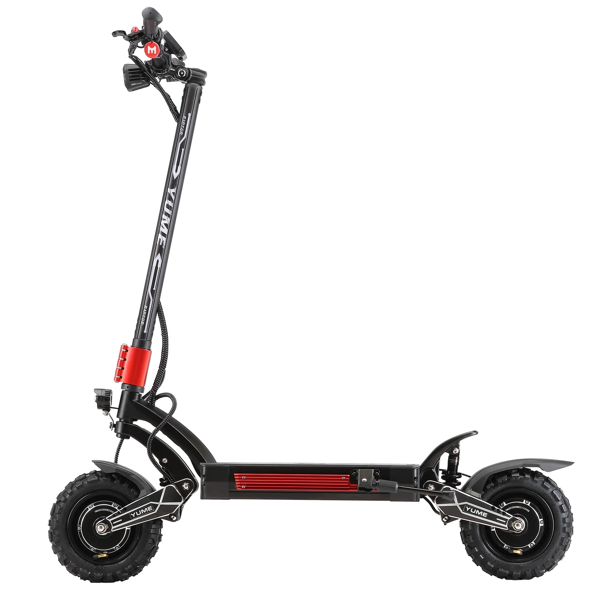 YUME Raptor 6000W Dual Motor Electric Scooter Adult Foldable Off-road Electric Scooter 60V-30AH Max Speed 85KM/H Max Range 100KM