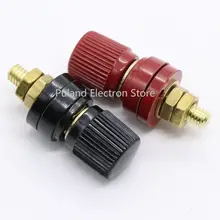 Copper M6x32 wire binding post with brass screw #4