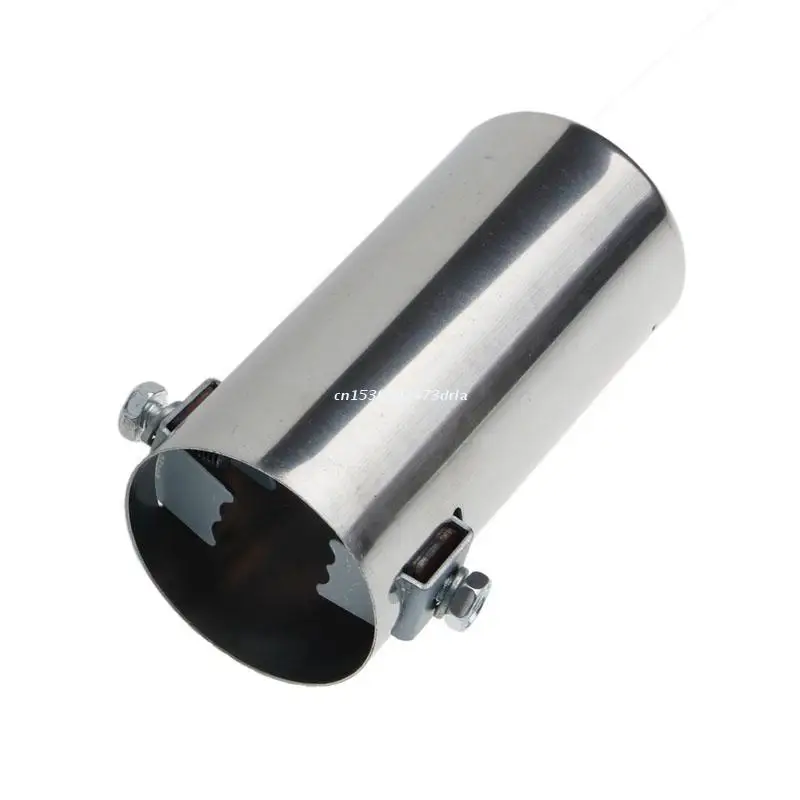 Universal Stainless Steel Car Rear Round Exhaust Pipe Tail Throat Muffler Tip Dropship