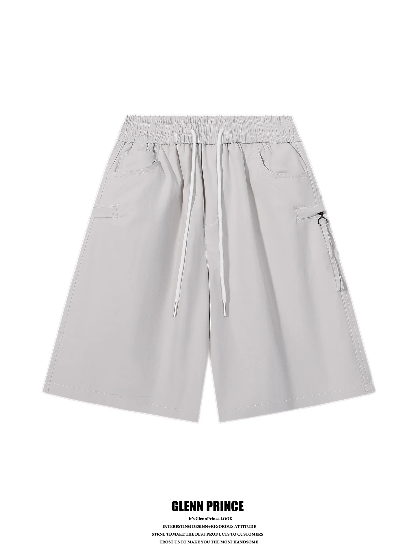 

GPstudio American Style Casual Drawstring Outdoor Men's Short Pants Summer Thin Five-Point Sports Workwear Shorts