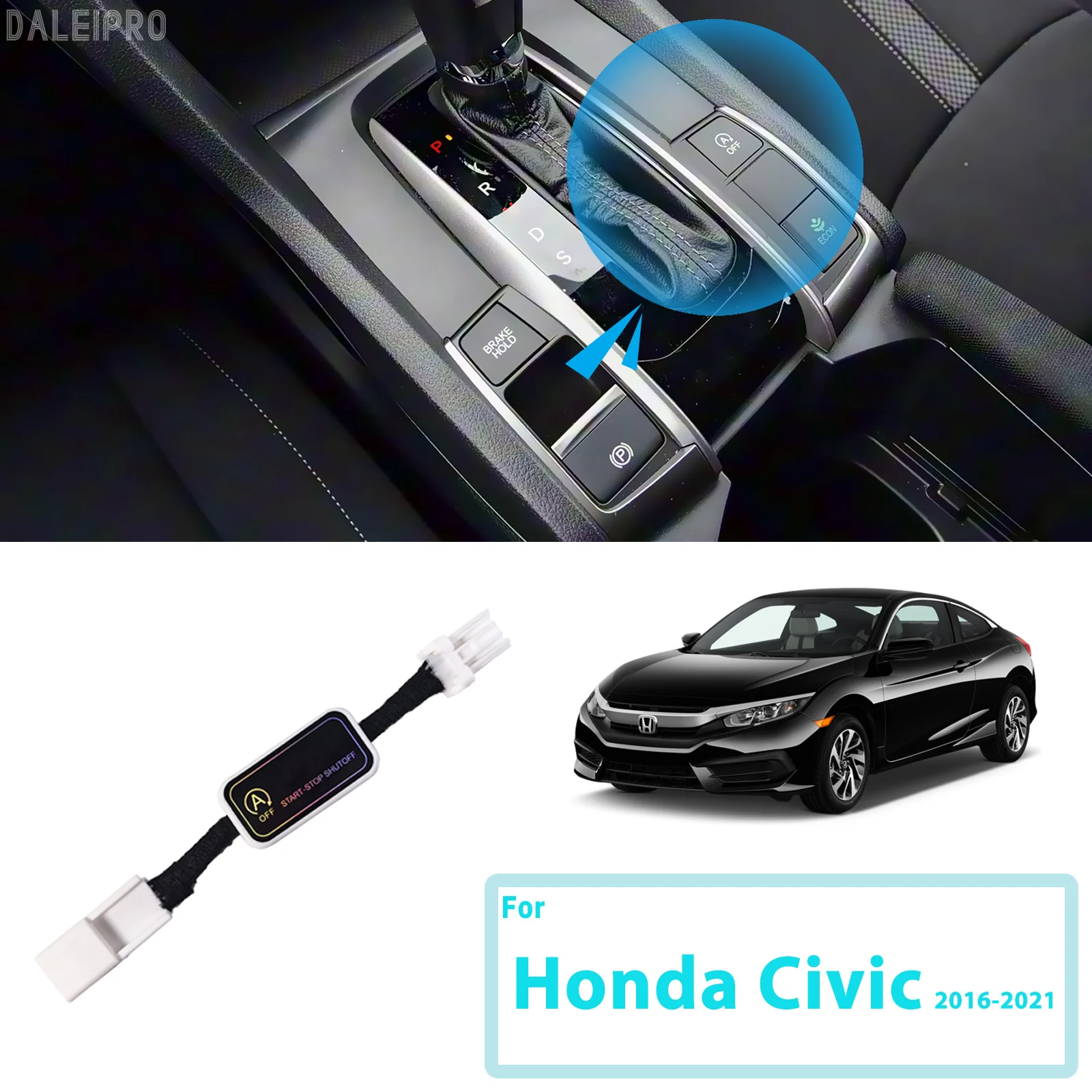 

For Honda Civic 10th 2016-2020 2021 Automatic Stop Start Engine System Disable Smart Shut Down Car Auto Start Stop Eliminator