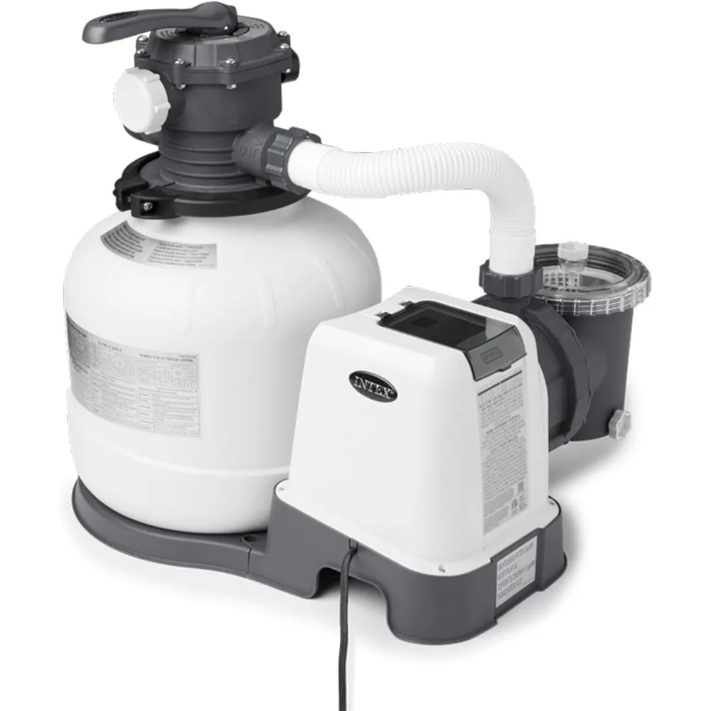 

Clear Sand Filter Pump for Above Ground Pools: 2800 GPH Pump Flow Rate – Improved Circulation and Filtration