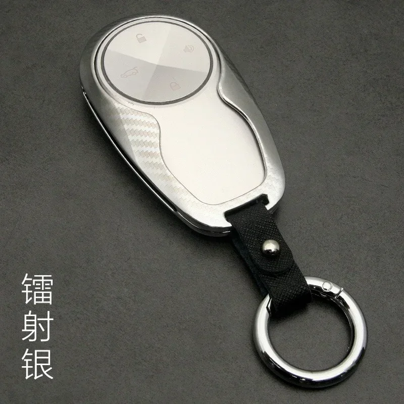 Legering autosleutel geval portemonnee voor Weilai Nio ES8 ES6 auto-accessoires sleutelhanger sleutel cover tas