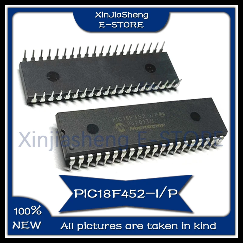 1PCS-10PCS/LOT PIC18F452-I/P PIC18F452 DIP40 Controller IC New and original IC Chip in stock PIC18F452-I/P