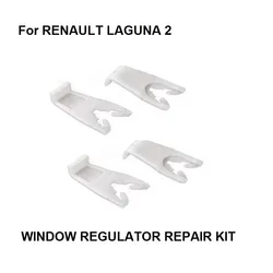 AUTO RAAM PLASTIC CLIPS VOOR RENAULT LAGUNA MK2 2 II RAAM REGULATOR REPARATIE KIT LINKS & RECHTS 2001-2007 NIEUWE