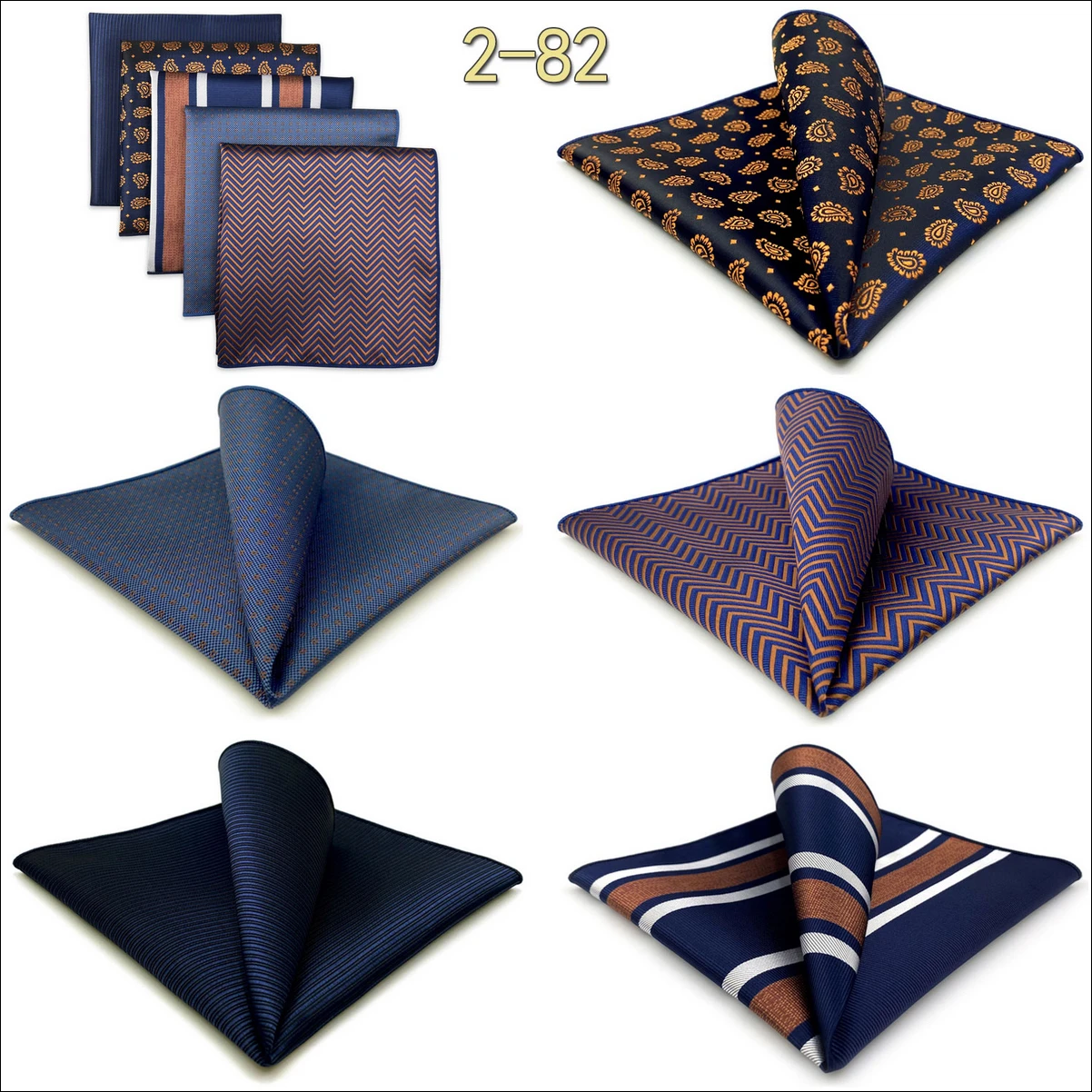 5 PCS Mens Pocket Square Set Assorted Handkerchief Multi Styles Paisley Floral Suit Large 32cm Hanky Business Accessories