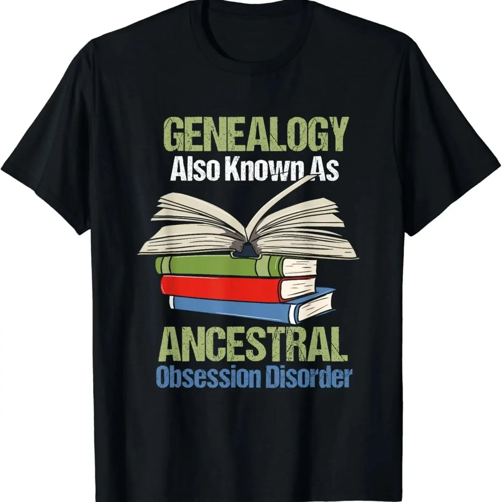 funny Genealogy ancestry gift for genealogist students T Shirt vintage Washed Top For Everyday Wear Unisex streetwear homme