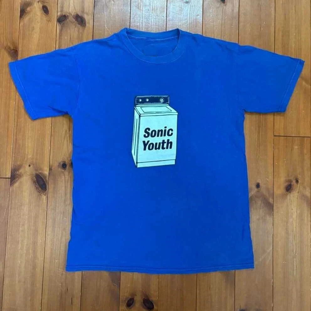 Sonic Youth Washing Machine 1995 Album Band Royal Blue Graphic Tee Cotton Mens Womens T-Shirt Summer Streetwear