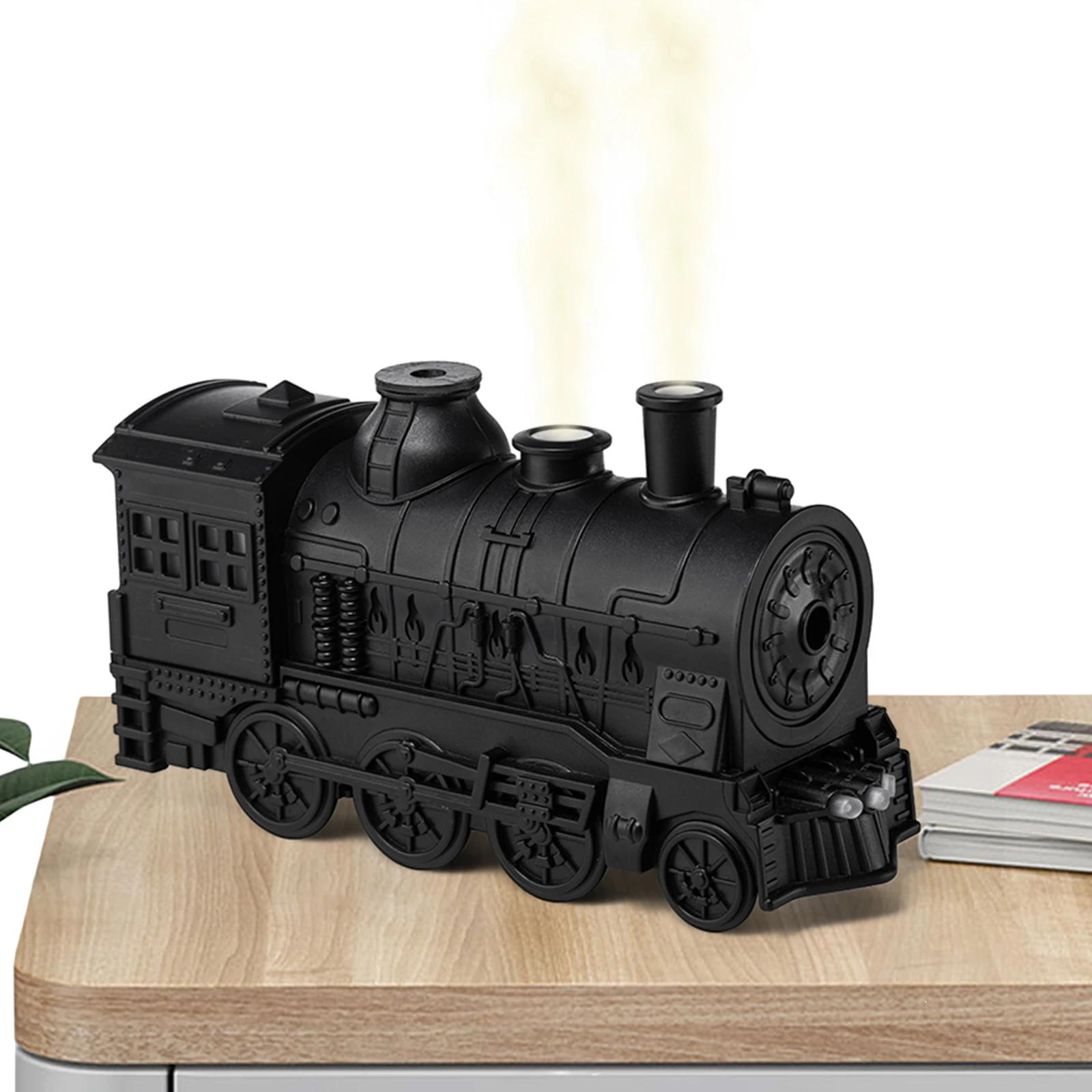 Vintage Steam Train Humidifier with RC Creative Aromatherapy Diffuser Ultrasonic Cool Mist Humidifiers for Bedroom Office Hotel