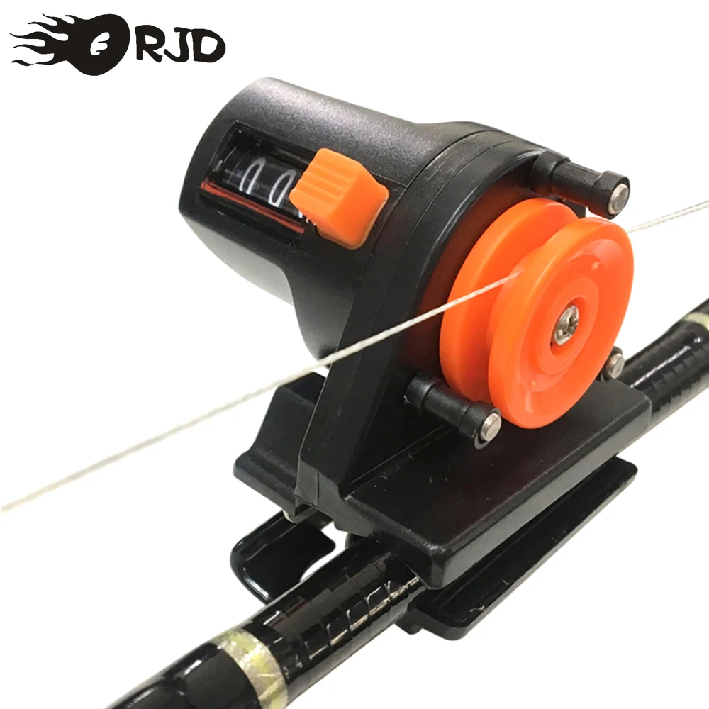 

ORJD 1PCS Fishing Line Counter 0-999M Portable Fishing Tackle Line Depth Finder Counter Length Gauge Fishing Tackle Accessories