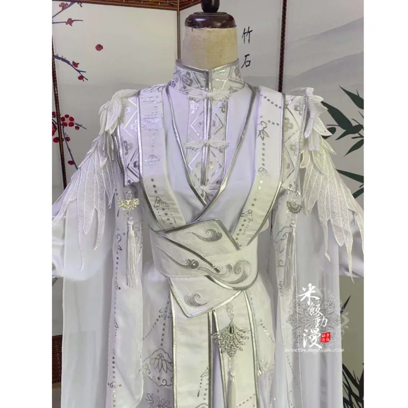 Chu Wanning Cosplay Er Ha y su gato blanco maestro antiguo disfraz Heaven Official\'s Blessing TGCF Xie Lian Set