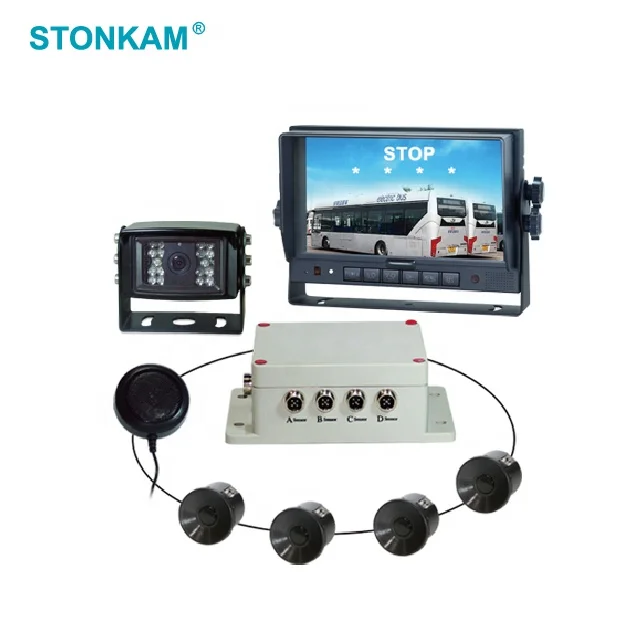 STONKAM Run Freely Car Parking Guidance System Ultrasonic Reverse Parking Sensor With Camera
