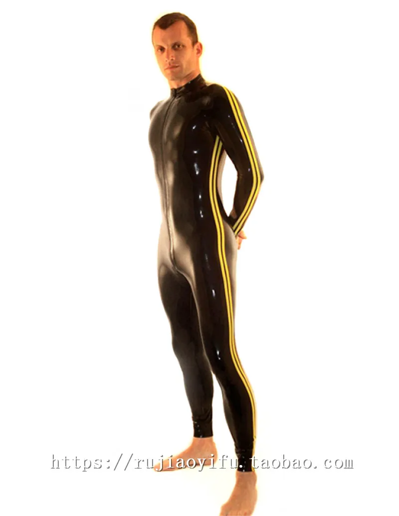 

Latex catsuit pure natural latex leotard leotard men's black multicolor customization anime cosplay