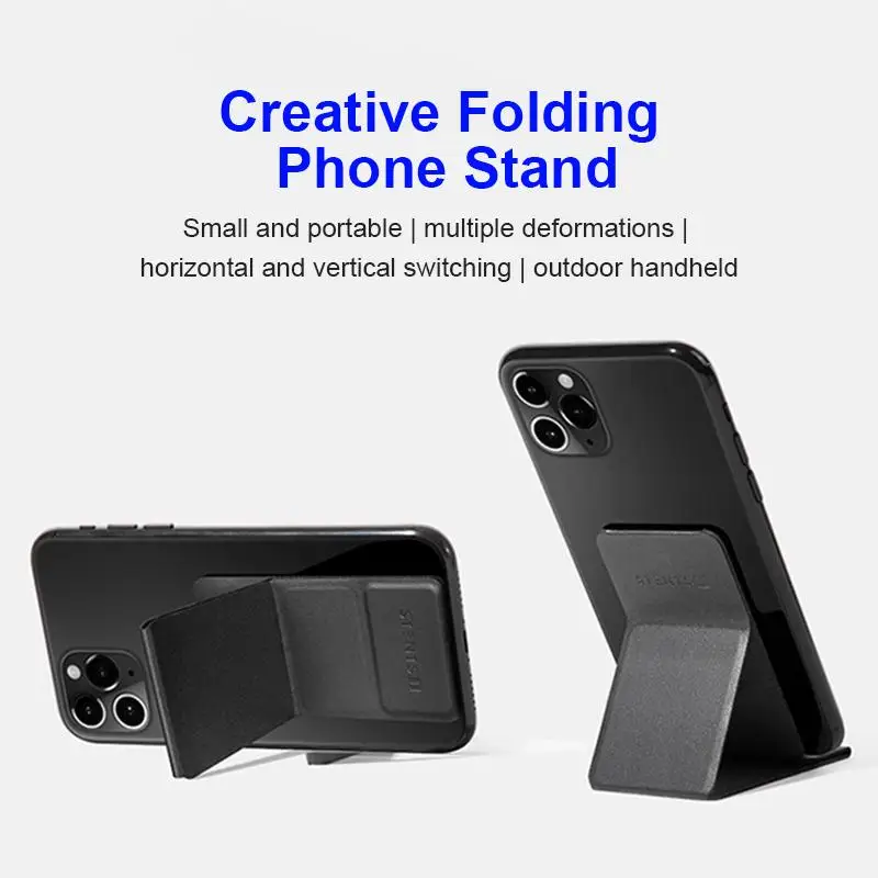 Magnetic PU Leather Card Holder Magsafe Cover Mobile Phone Back Magnet Case