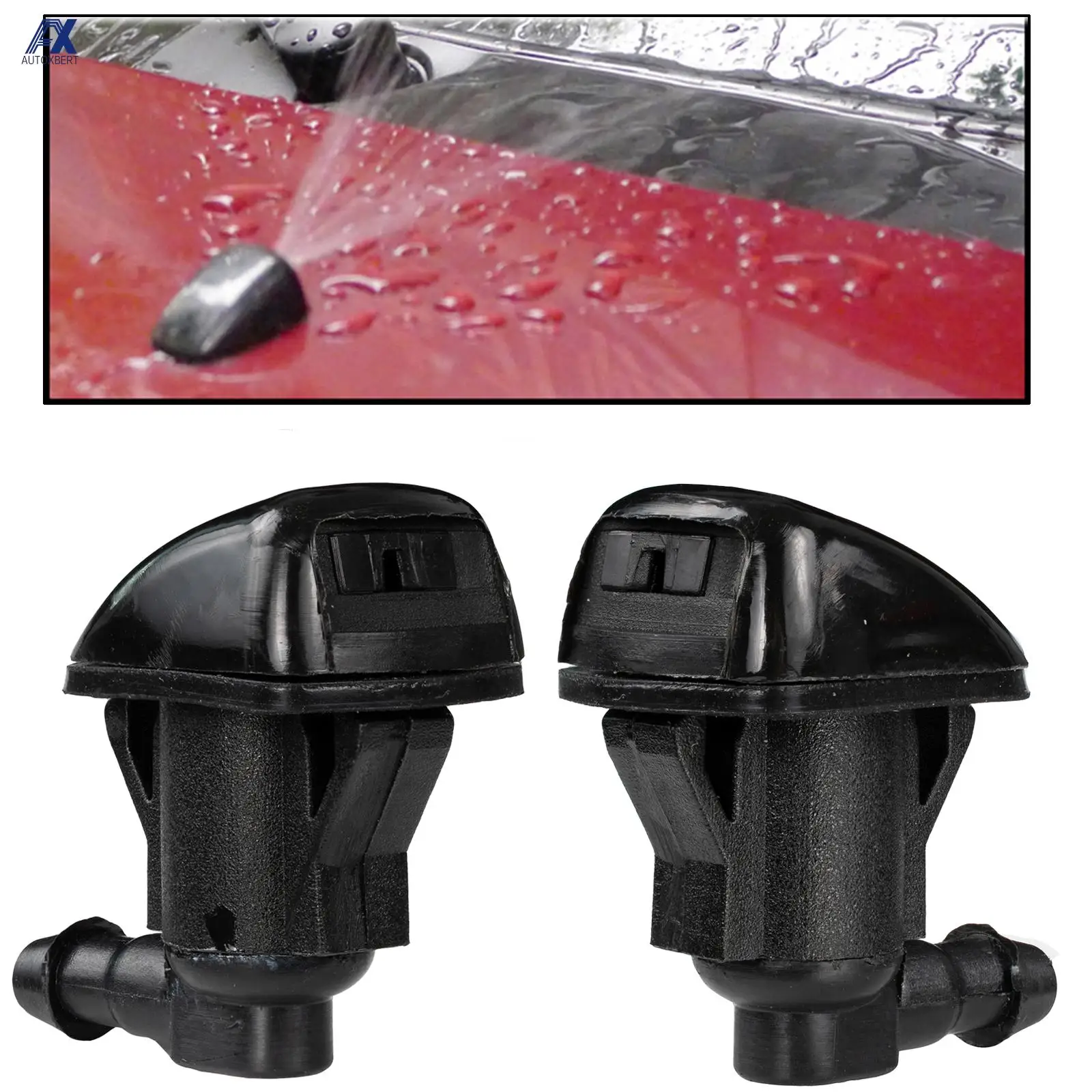 2Pcs Front Windshield Wiper Water Washer Jet Nozzle For Toyota Sienna Avensis T25 Corsa ist Camry XV20 XV30 Corolla Spacio 121