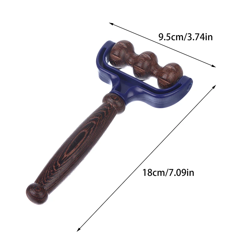 Wooden Facial Roller Waist Thigh Leg Hands Full Body Universal Hand Massager Lightweight Natural Muscle Roller Foot Massage Tool