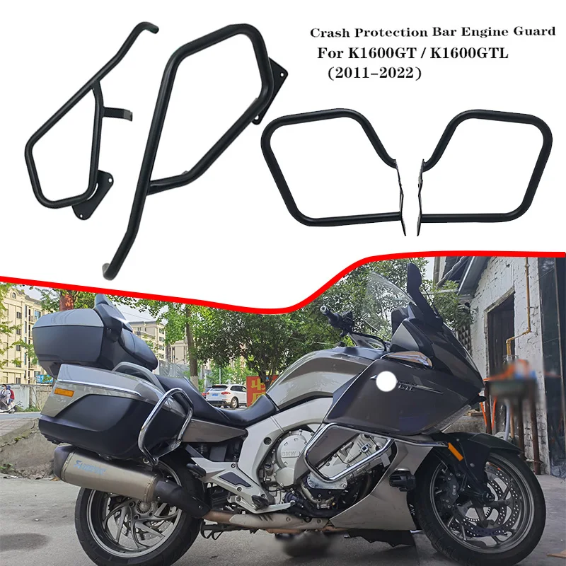 

2022 K1600GT Highway Crash Protection Bar Engine Guard Side Box Bumper Stunt Cage For BMW K1600 GT K1600GTL K 1600GT 2011-2021