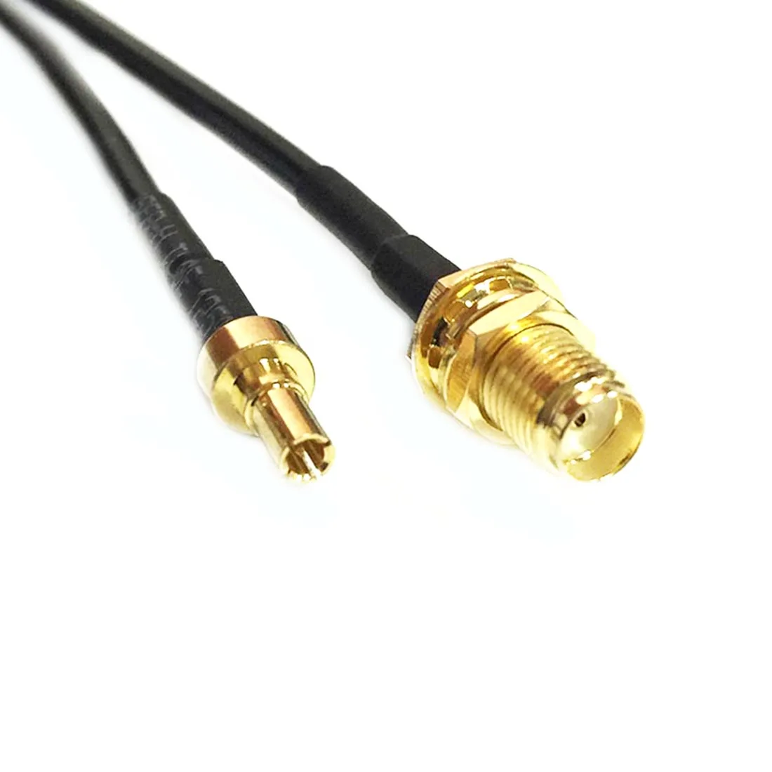 Conector de fio modem sem fio, SMA fêmea Jack Nut, Interruptor CRC9 macho Plug, Cabo RG174, 20cm, 8 ", Novo, atacado, transporte rápido