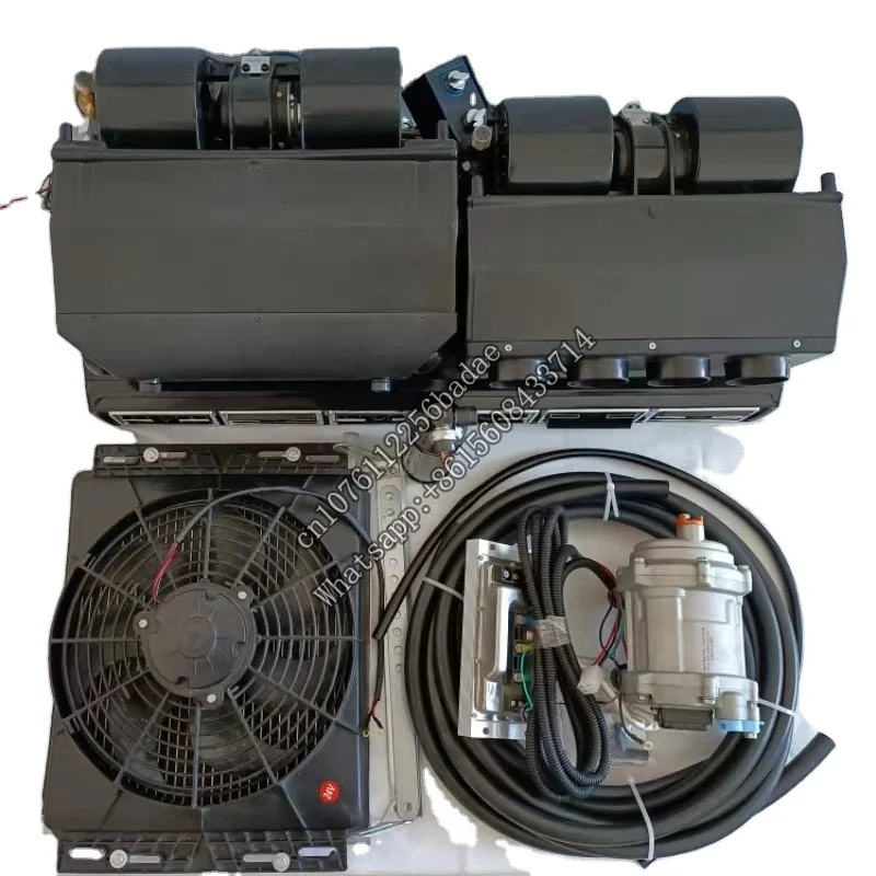 Auto air conditioner system for Diesel 12v under dash Evaporatorac compressor