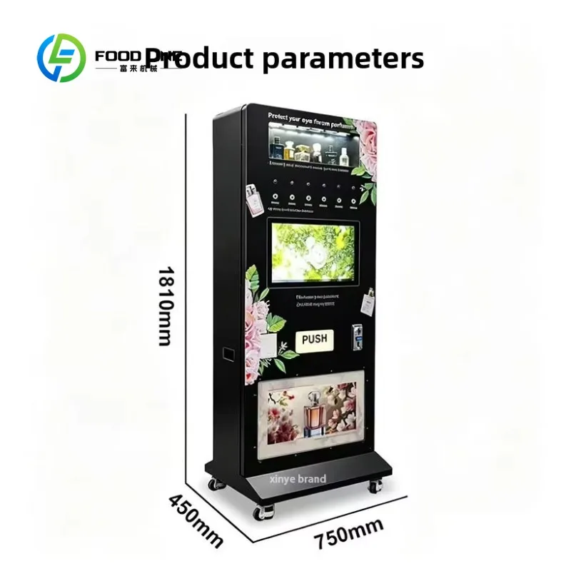 Customized Touch Screen Small Fragrance Perfume Vending Machine with Coin QR Code Payment Systems Vending Machine