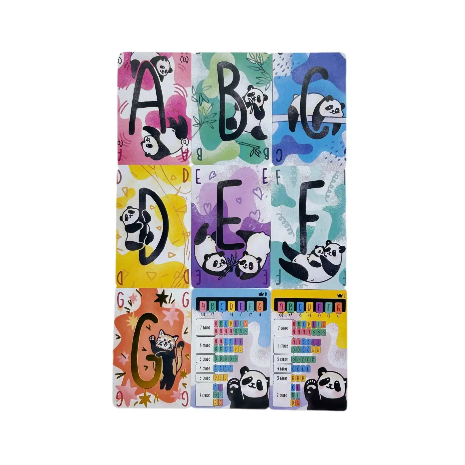 PANDA PANDA Brettspielkarten Strategie Pokerspiel Eltern-Kind-Party Puzzlespiel