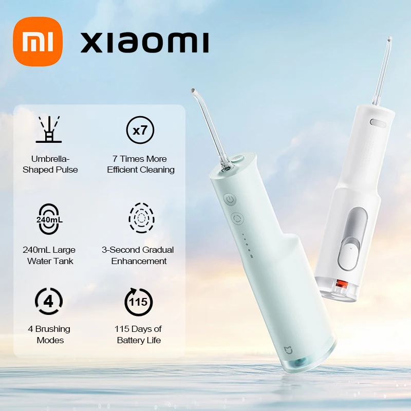 Xiaomi Mijia Electric Oral Irrigator F300 Dental Water Jet Portable Powerful Pick Flosser Teeth Whitening Cleaner Mouth Cleaning