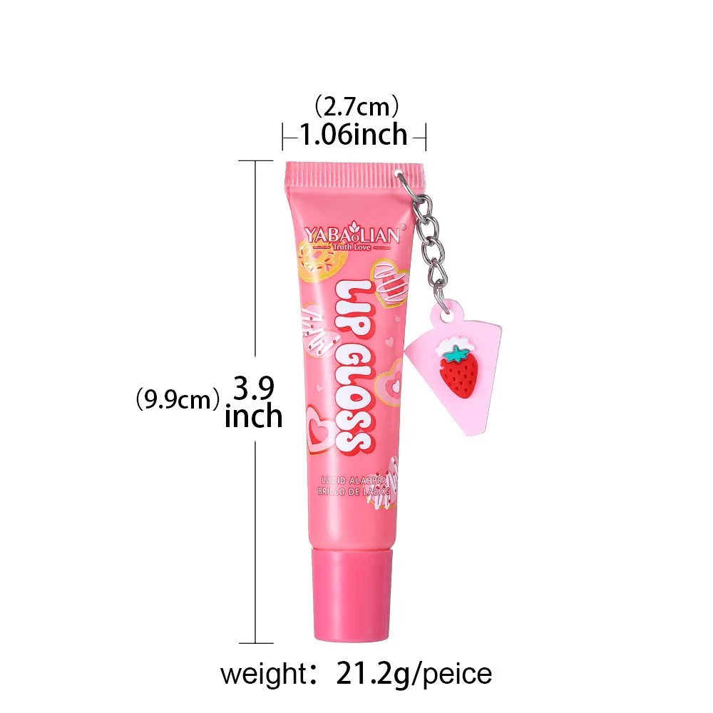 6 couleurs brillant à lèvres cristal Transparent gelée rouge à lèvres lubrifiant ligne des lèvres gelée sac couleur des lèvres verre lèvre cadeau de noël